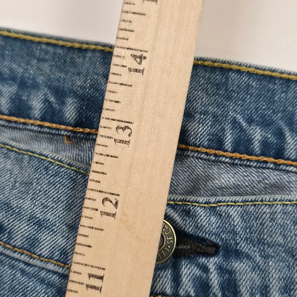Levi's 505 Regular Fit Mens 40x30 Light Blue Denim Straight Leg Classic Jeans